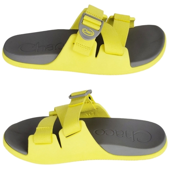 NWT Chaco chillos z straps slide sandals limelight yellow outdoor waterproof - Picture 5 of 14